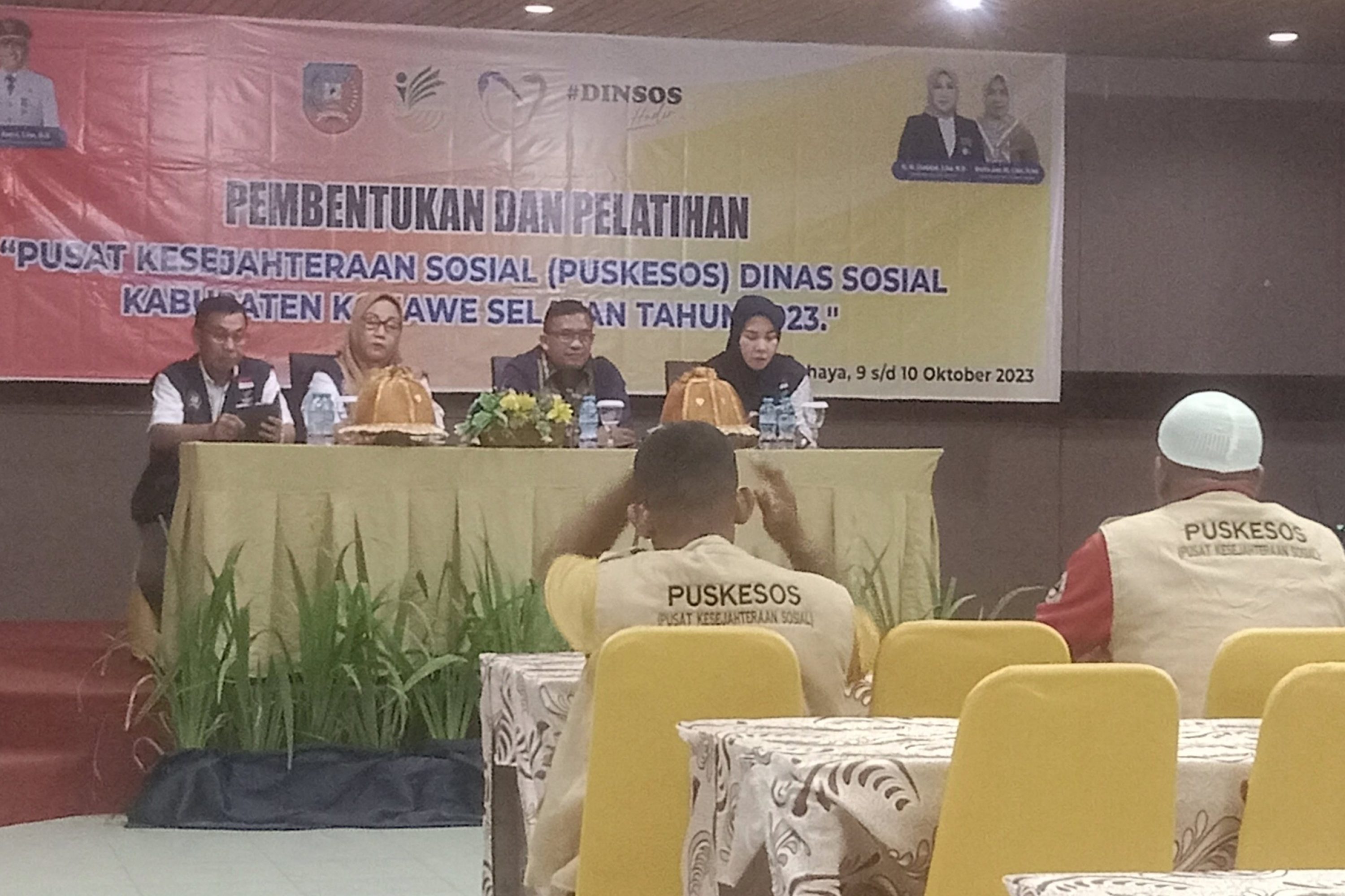Dinas Sosial Konsel Gelar Pembentukan Dan Pelatihan Bagi Petugas Puskesos