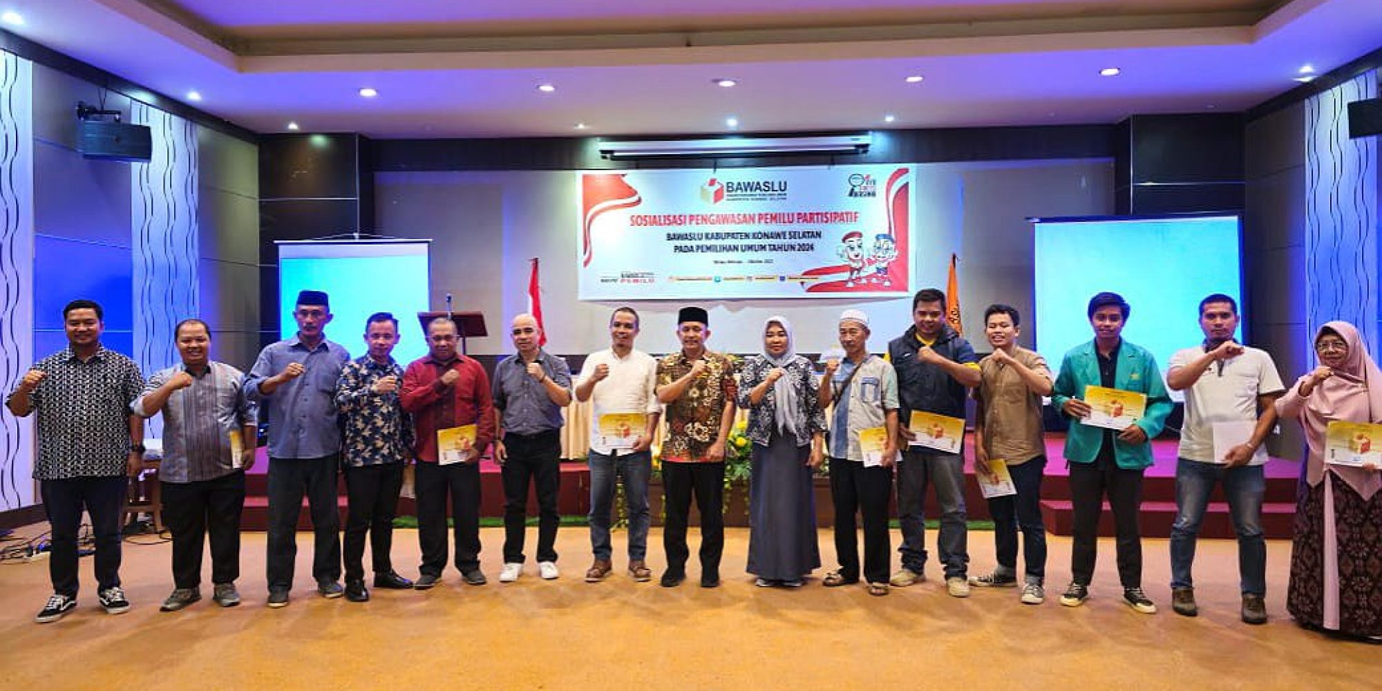 Libatkan Sejumlah Stekholder Dan Lembaga Organisasi, Bawaslu Konsel Gelar Sosialisasi Pengawasan Partisipatif