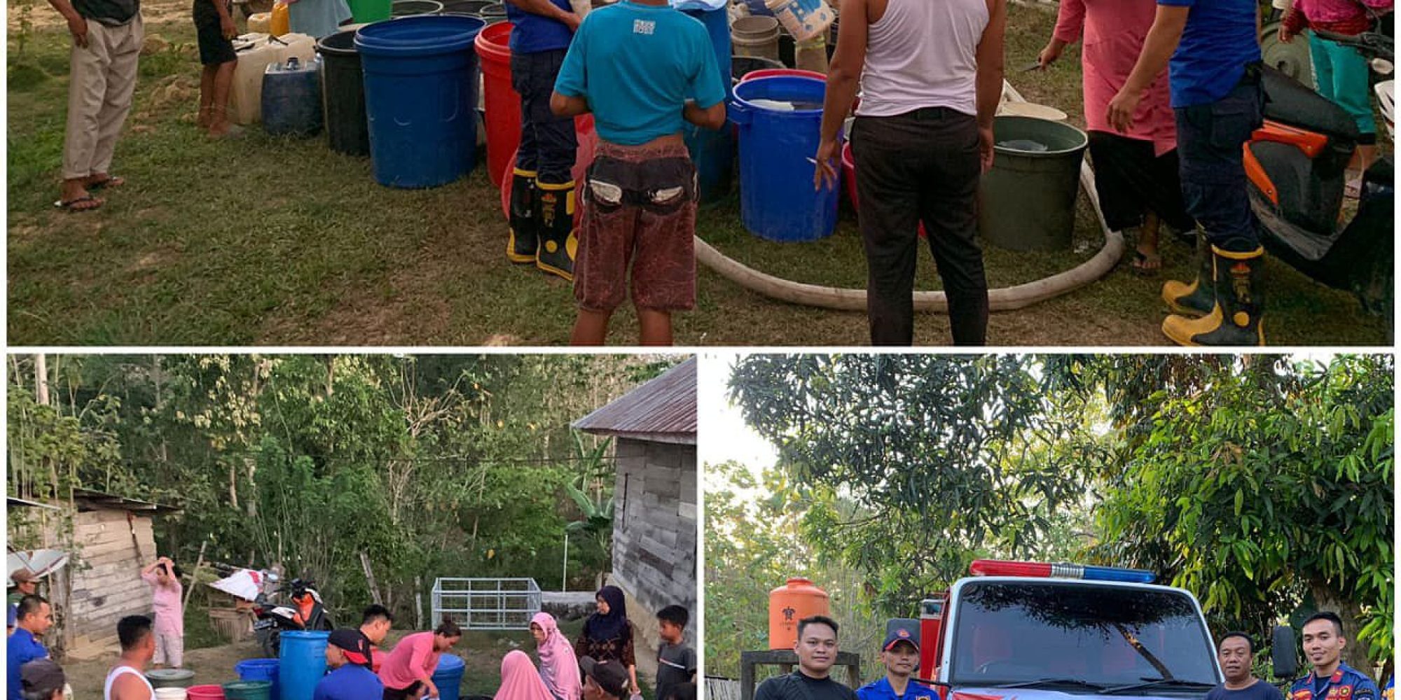 Bantu Warga Dari Kekeringan, DamPen Konsel Salurkan Air Bersih di Dua Kecamatan