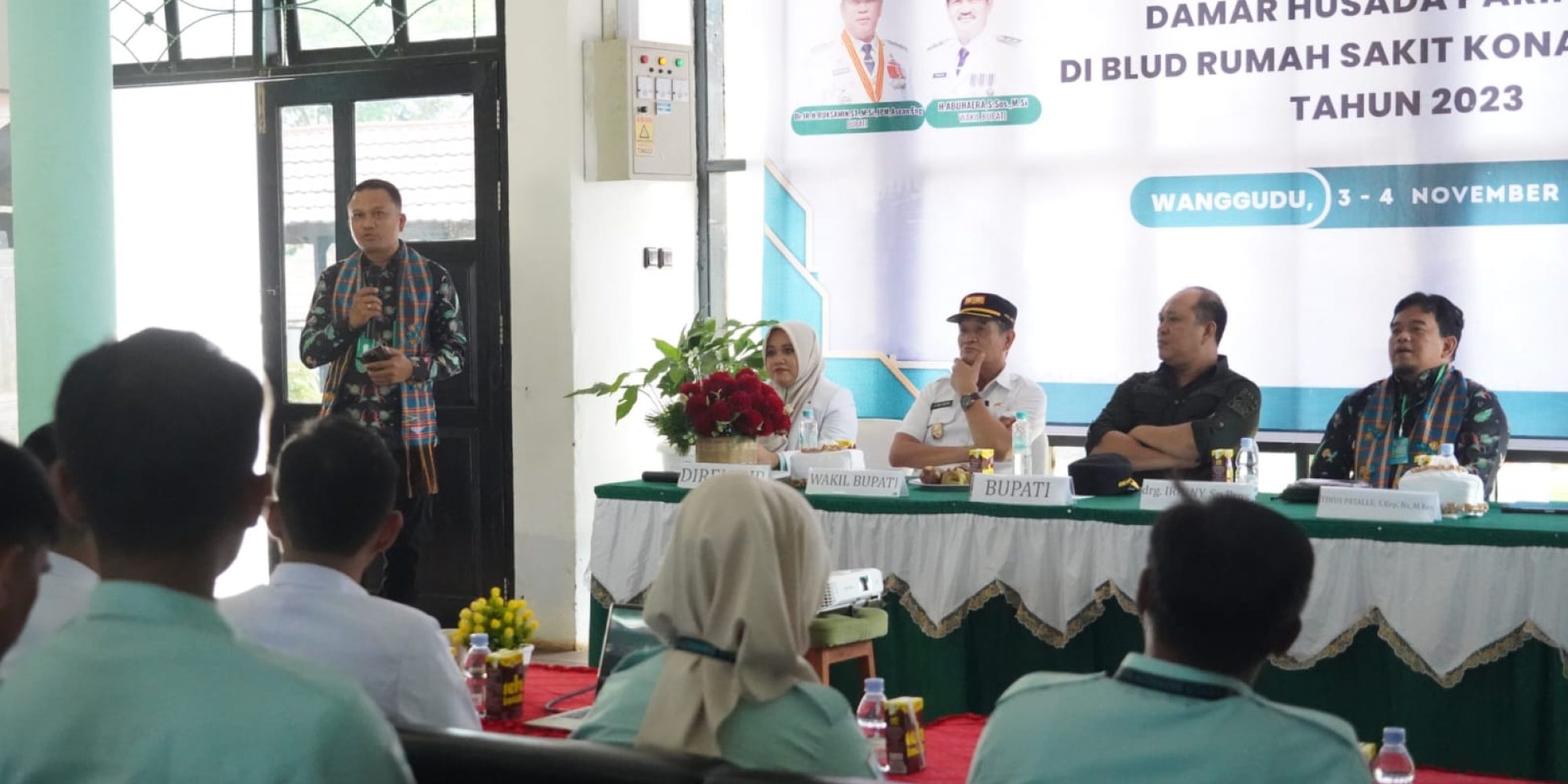 Bupati Konut, Menerima Tim Surveior Lars DHP Dalam Meningkatkan Akreditasi BLUD Konut