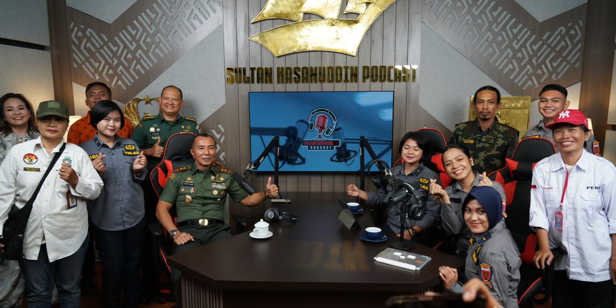 Launching Podcast, Pangdam XIV/Hsn : Harapkan Berita Disampaikan Mampu  Meningkatkan Kecintaan Masyarakat Kepada TNI