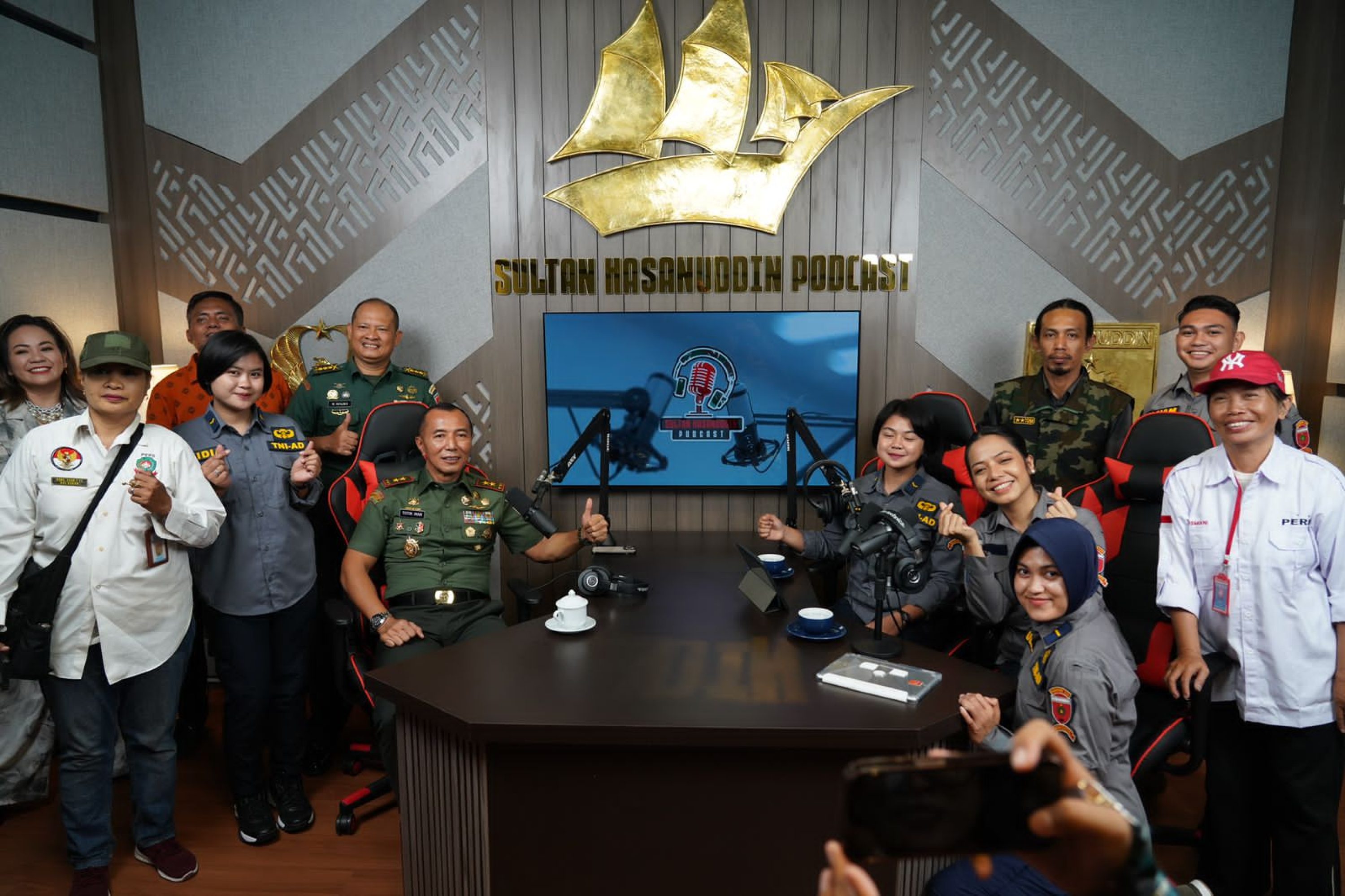 Launching Podcast, Pangdam XIV/Hsn : Harapkan Berita Disampaikan Mampu  Meningkatkan Kecintaan Masyarakat Kepada TNI