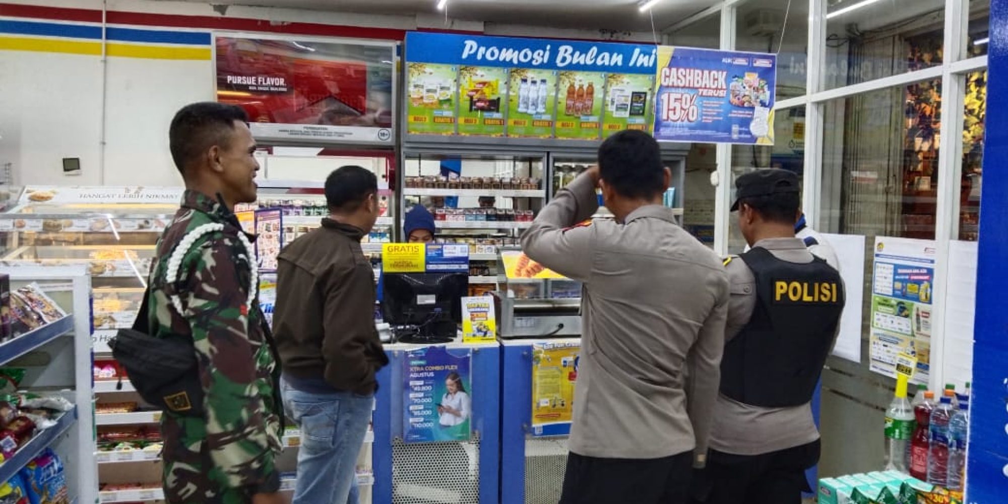 Pastikan Kamtibmas Tetap Aman Jelang Pemilu 2024, Polres Konsel Bersama TNI Intens Patroli Bersama