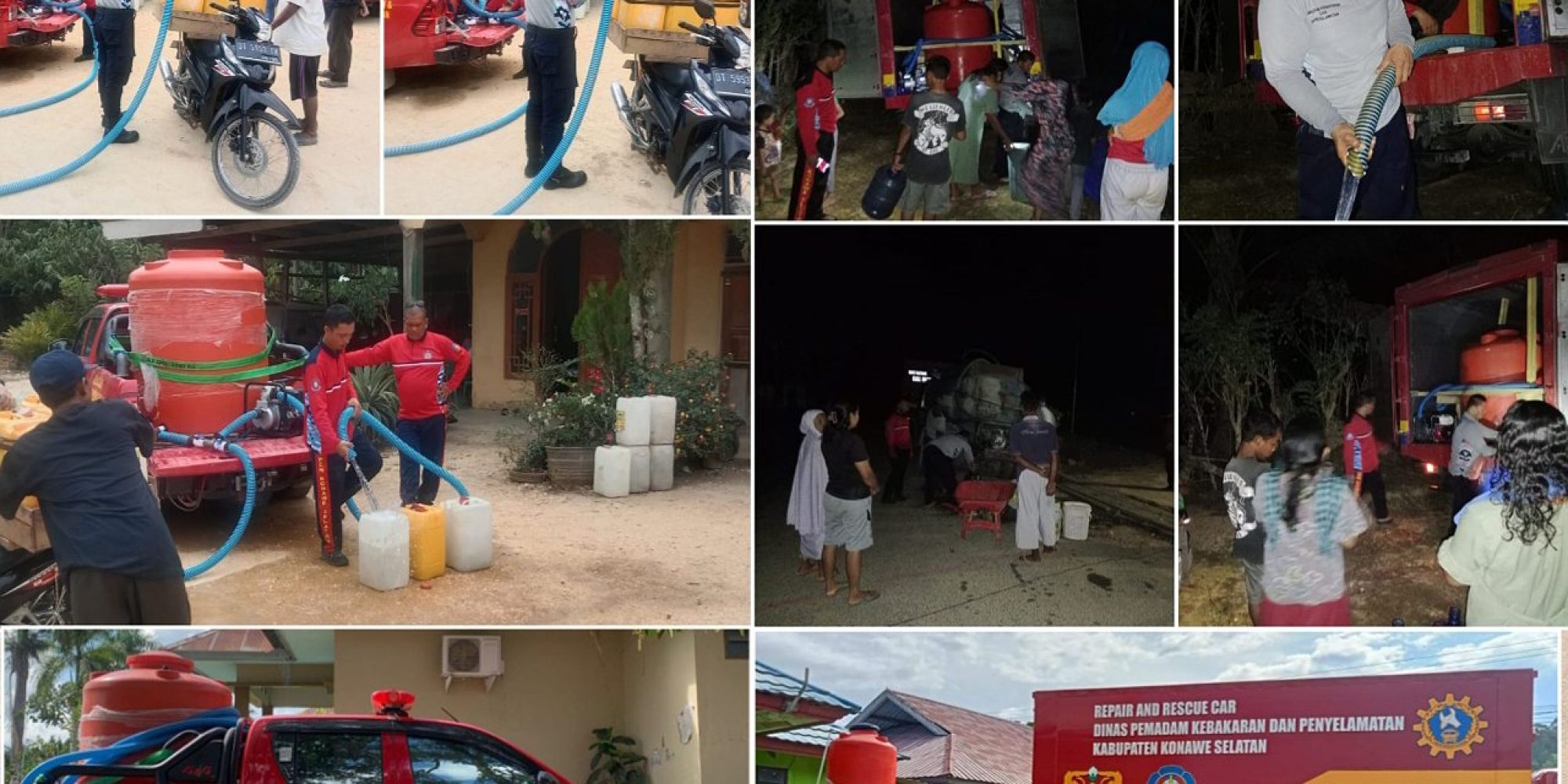 Tindaklanjuti Intruksi Bupati Konsel, Dampen Berhasil Tangani 11 Kec. Wilayah Dampak Kekeringan