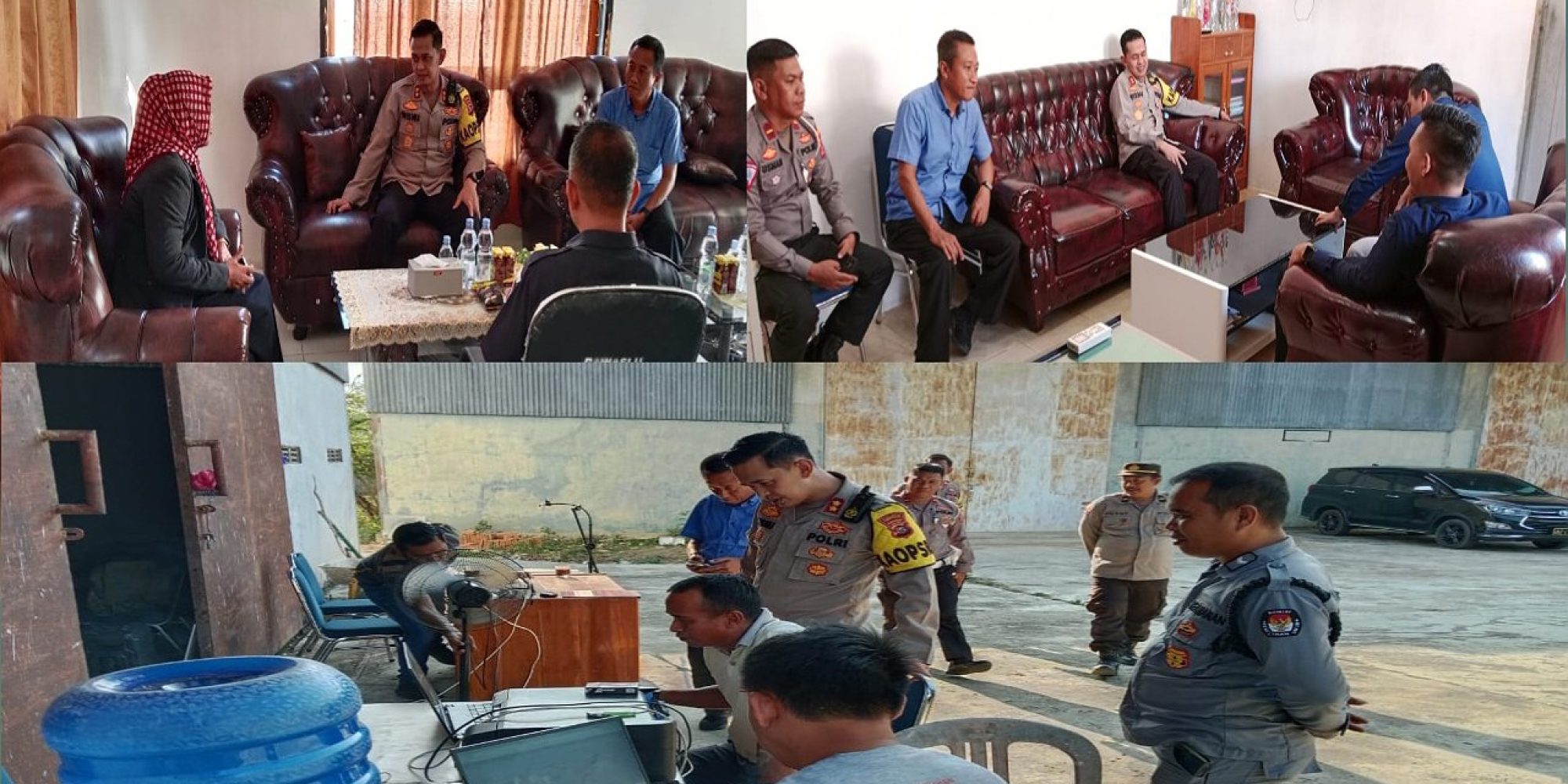 Jalin Sinergi Jelang Pemilu 2024, Kapolres Konsel Kunjungi Kantor Bawaslu Dan KPU