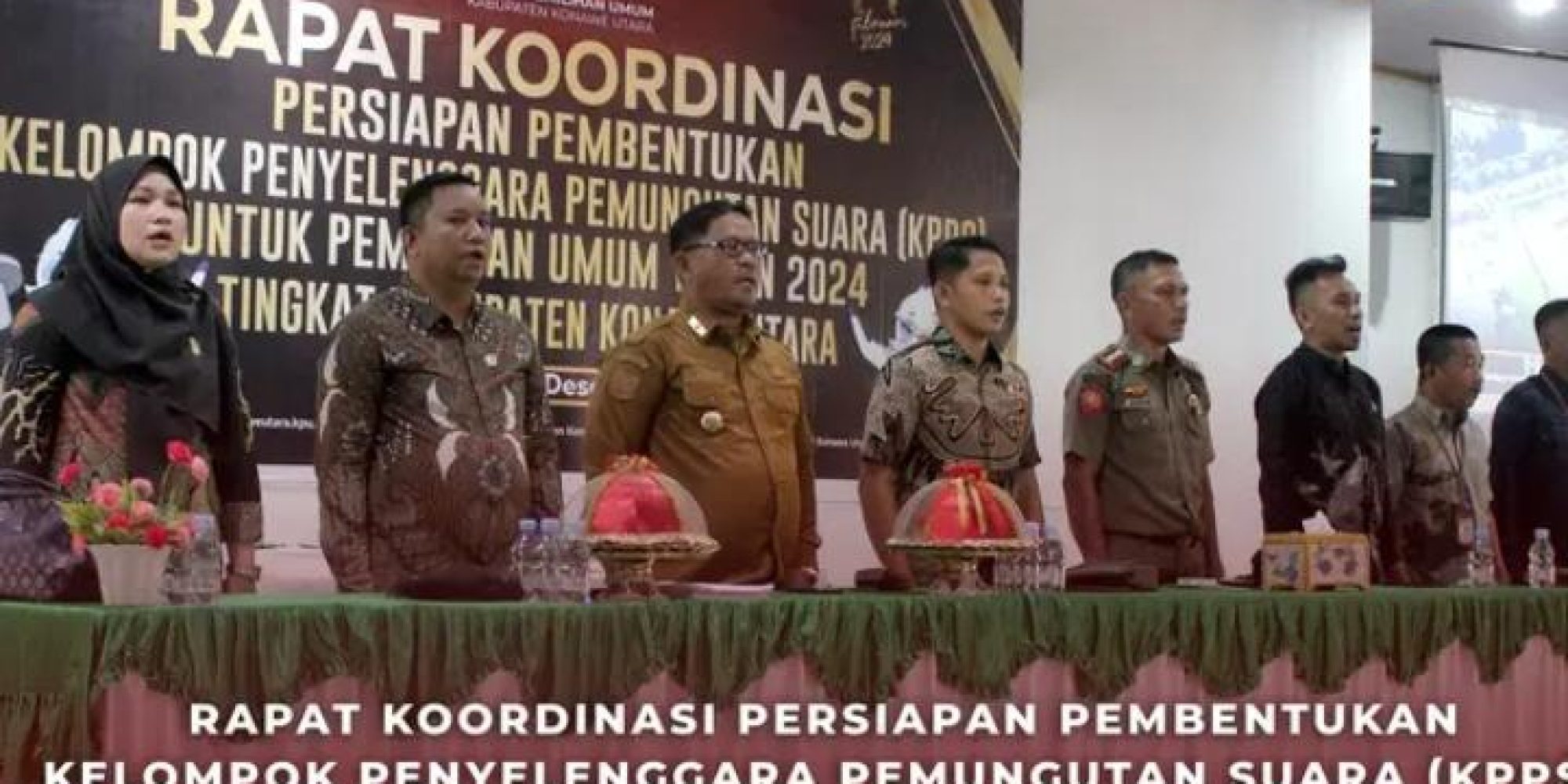 KPU Konawe Utara Gelar Rakor Persiapan Pembentukan KPPS Pada Pemilihan Umum Tahun 2024