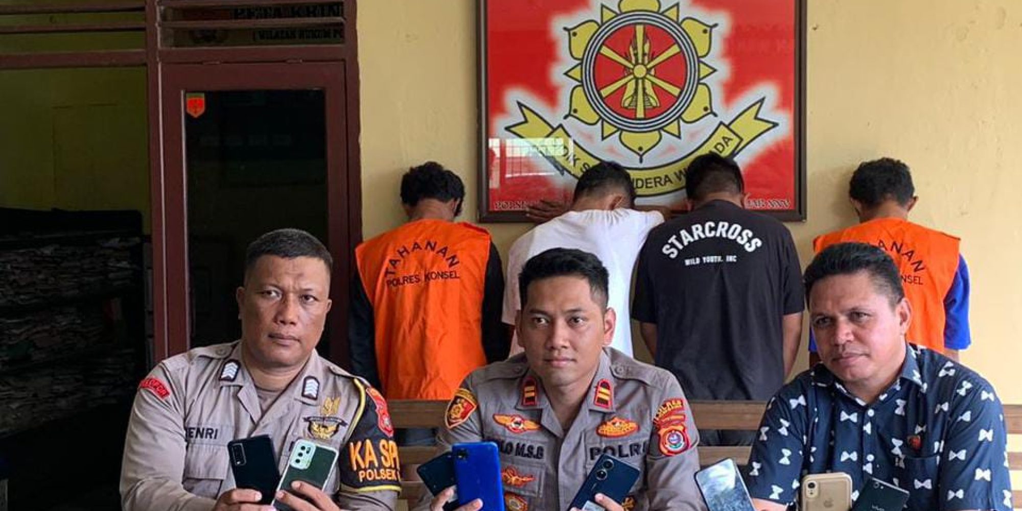 Mencuri Di Kabupaten Konsel, 4 Terduga Pelaku Pencurian Berat Di Bekuk Polsek Lainea Di Kabupatean Muna