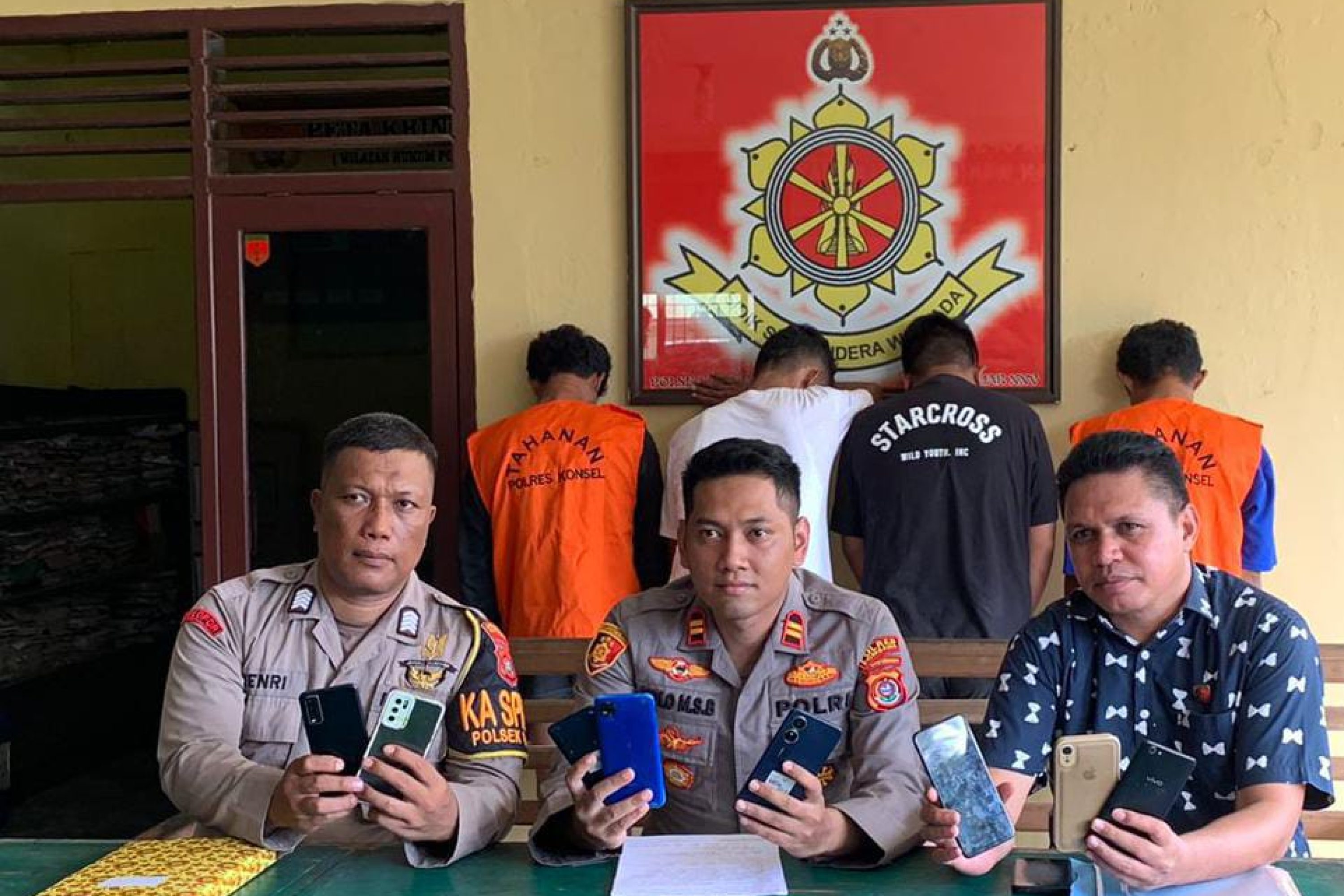Mencuri Di Kabupaten Konsel, 4 Terduga Pelaku Pencurian Berat Di Bekuk Polsek Lainea Di Kabupatean Muna