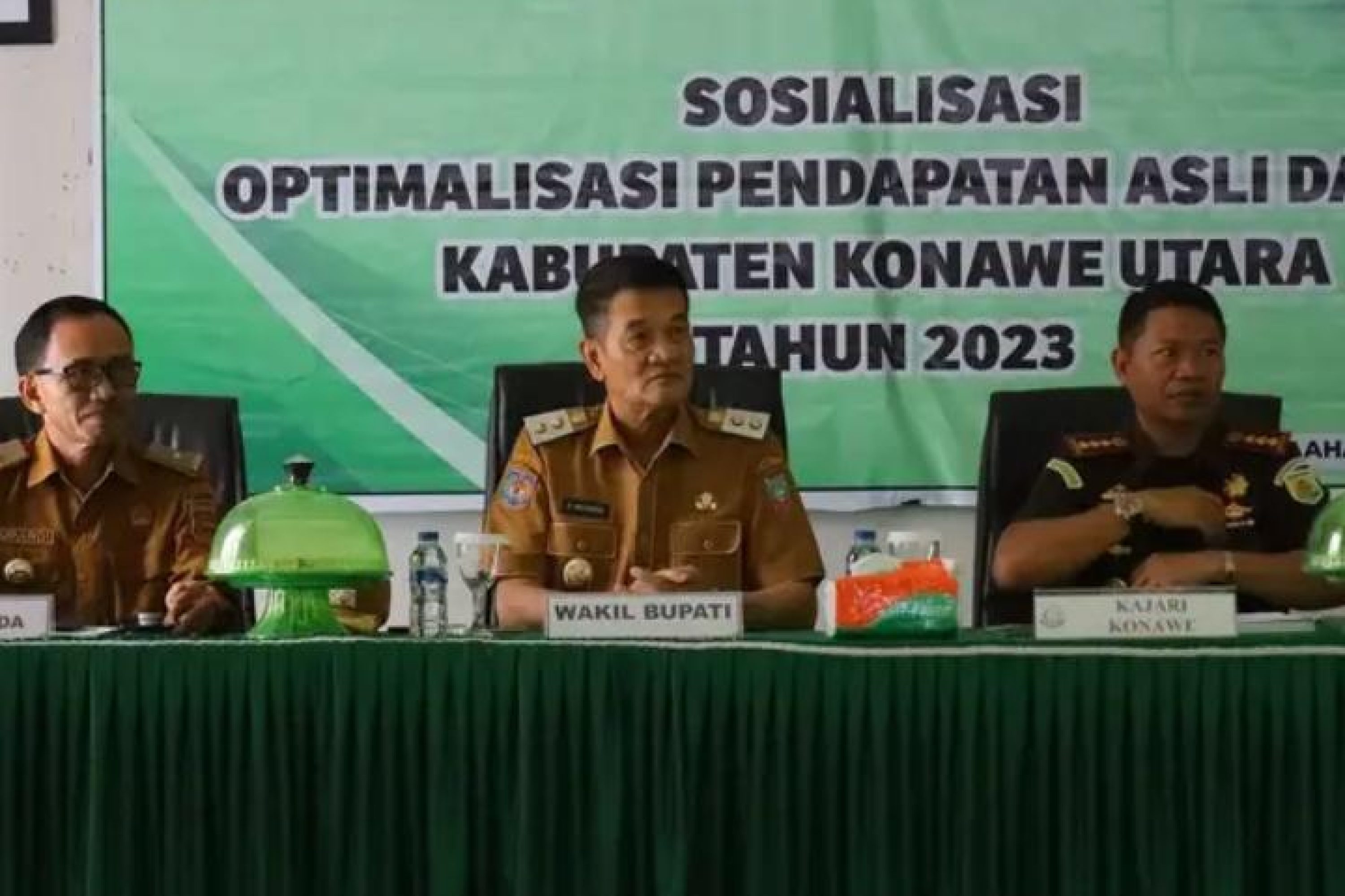 Wakil Bupat Konut Buka Acara Sosialisasi Optimalisasi Pendapatan Asli Daerah Tahun 2023