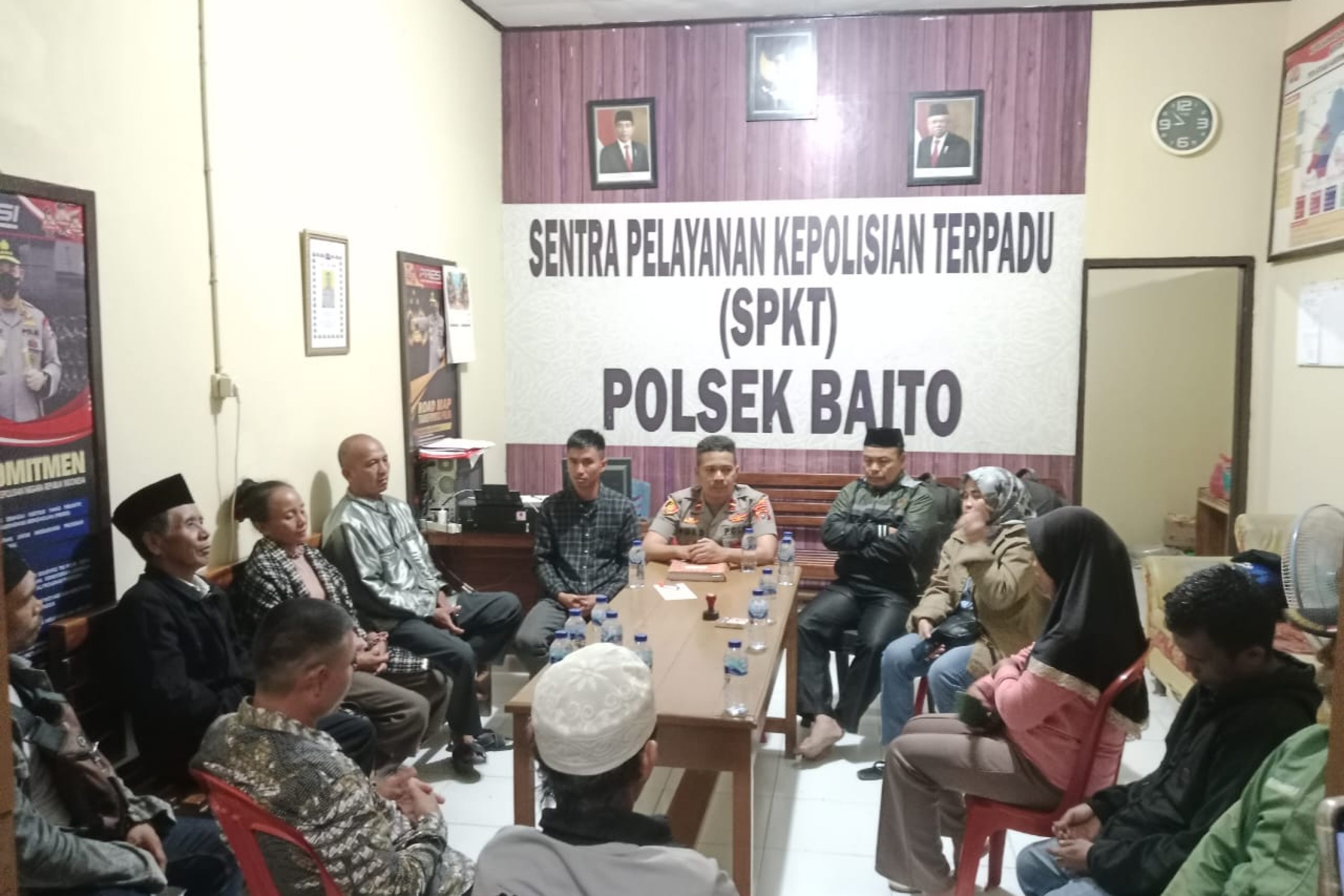 Pengeroyokan Terhadap Warga , Kapolsek Baito Lakukan Mediasi : Kedua Belah Pihak Sepakat Damai