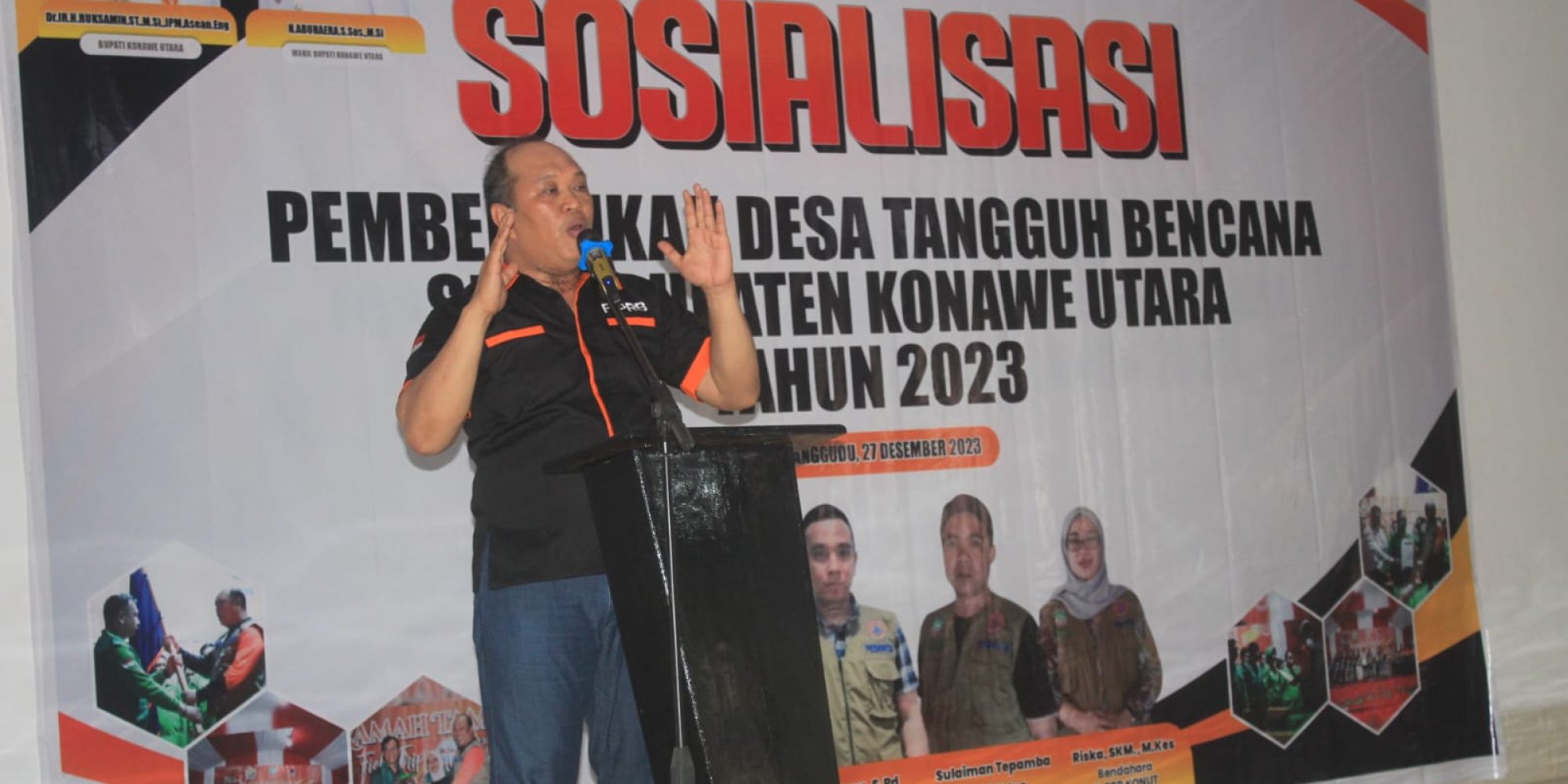 Ruksamin Buka Sosialisasi F-PRB Dan Bimtek Pembentukan Desa Tanggu Bencana