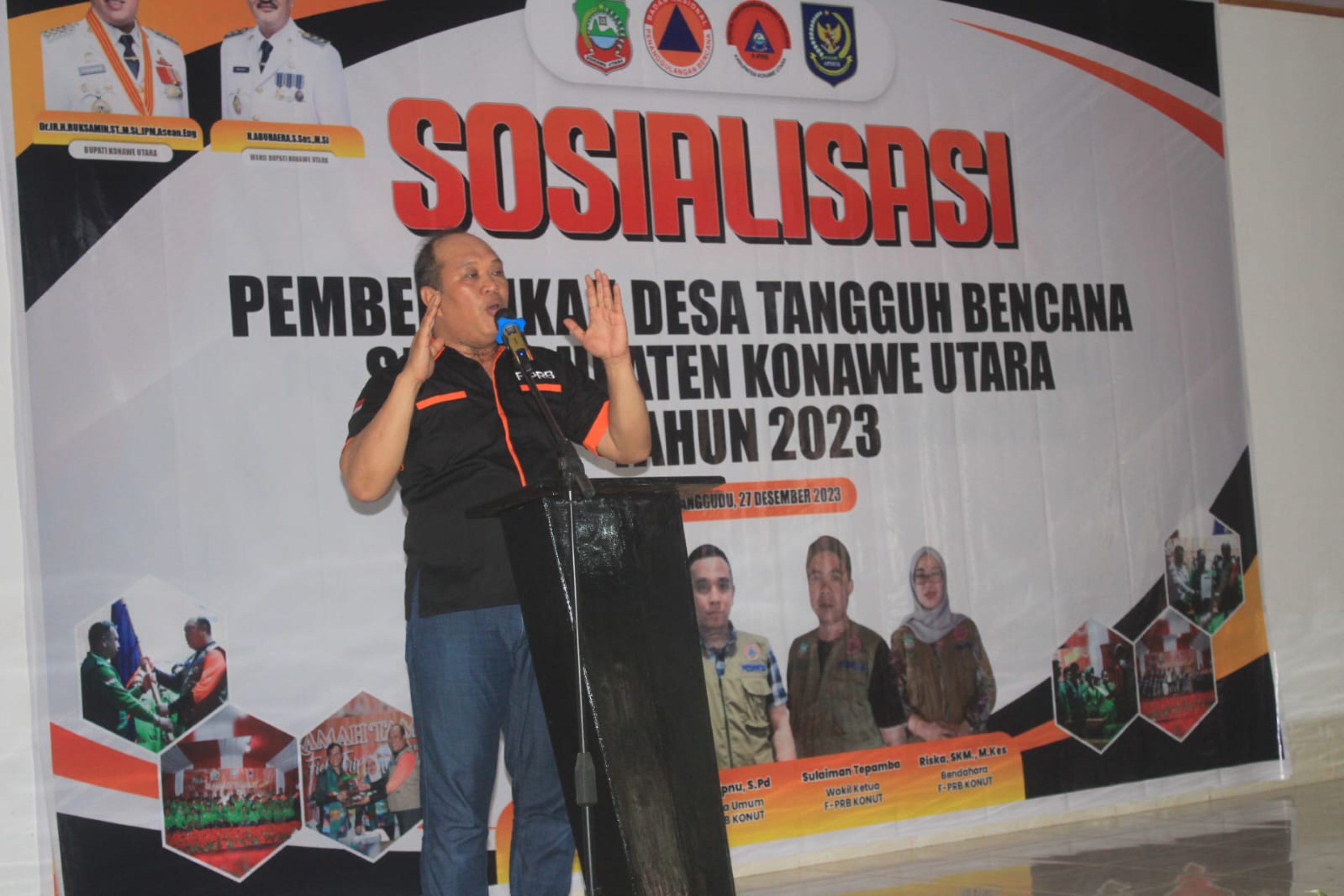 Ruksamin Buka Sosialisasi F-PRB Dan Bimtek Pembentukan Desa Tanggu Bencana