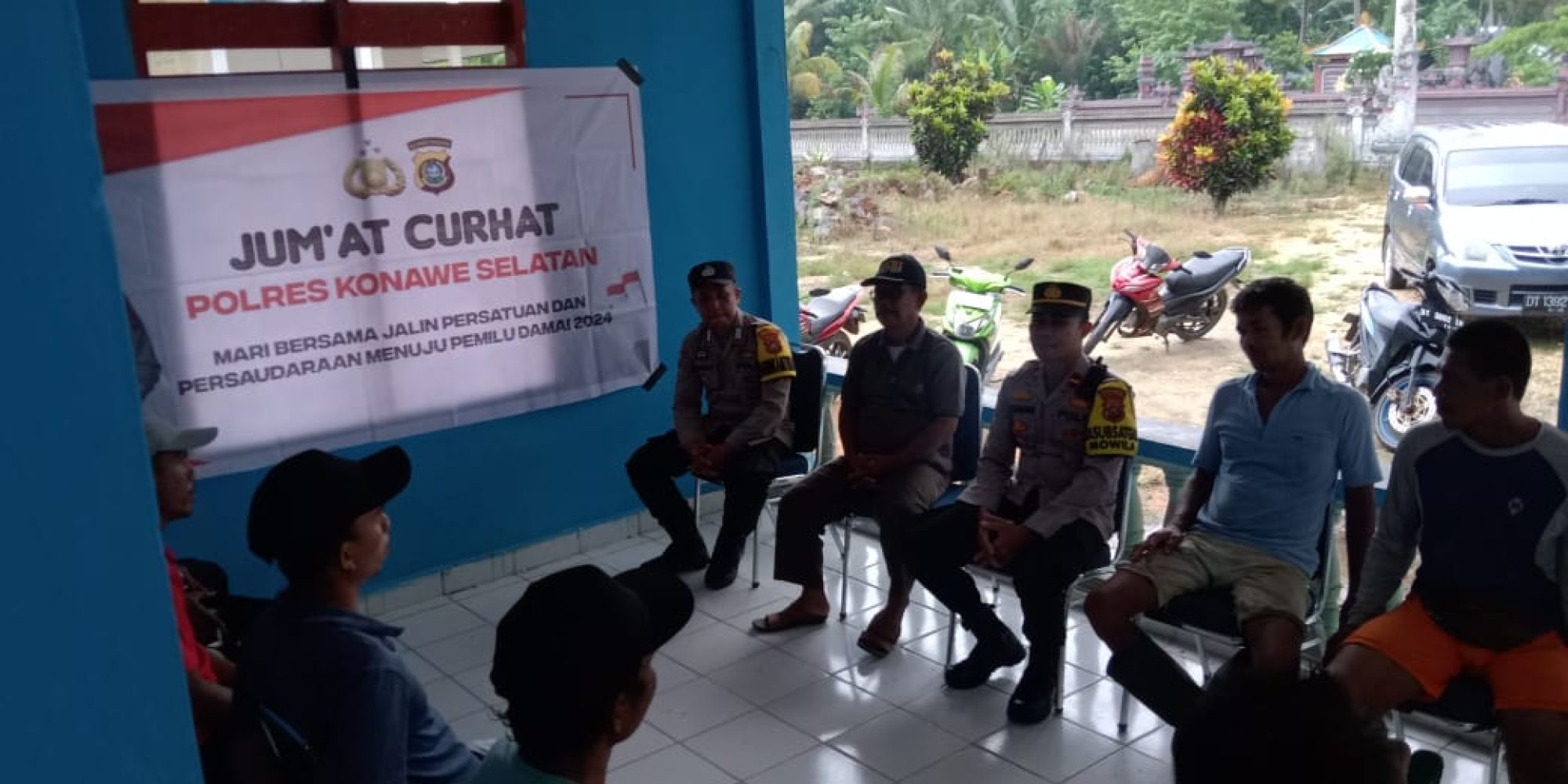 Polsek Mowila Jawab Setiap Keluhan Warga Dalam Balut Curhat Dan Ngopi Bareng Di Desa Ranombayasa