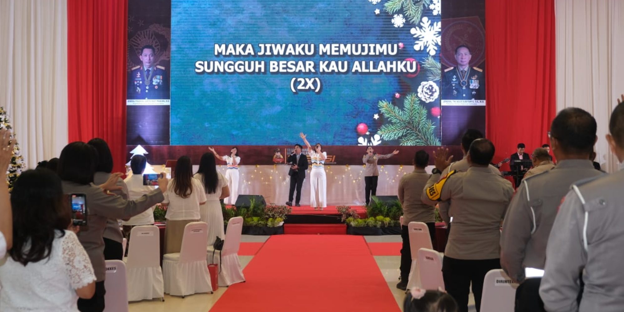 Natal Bersama Personel Polda Sultra : Semangat Kemurnian Hati dan Kemitraan Menuju Indonesia Maju