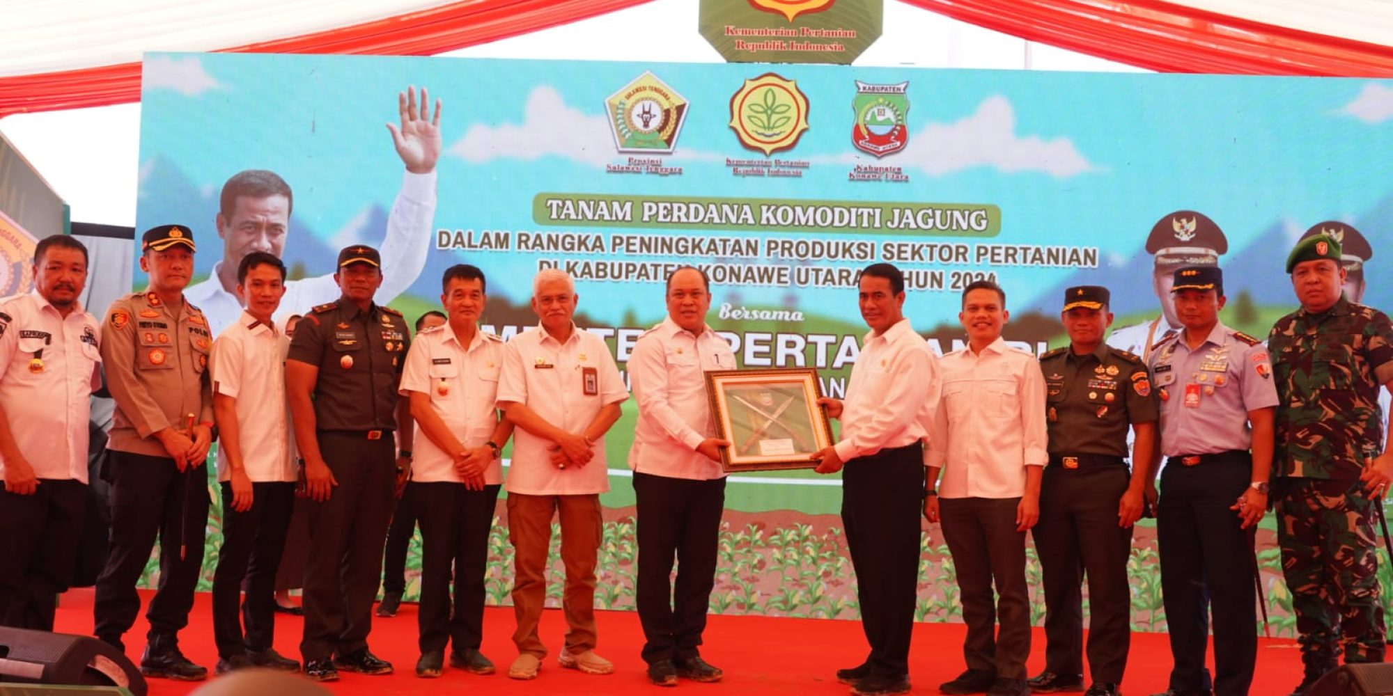 Dalam Rangka Meningkatkan Komoditi jagung, Konut Dapat Kunjungan Tamu Istimewa Mentri Pertanian RI Amran Sulaiman