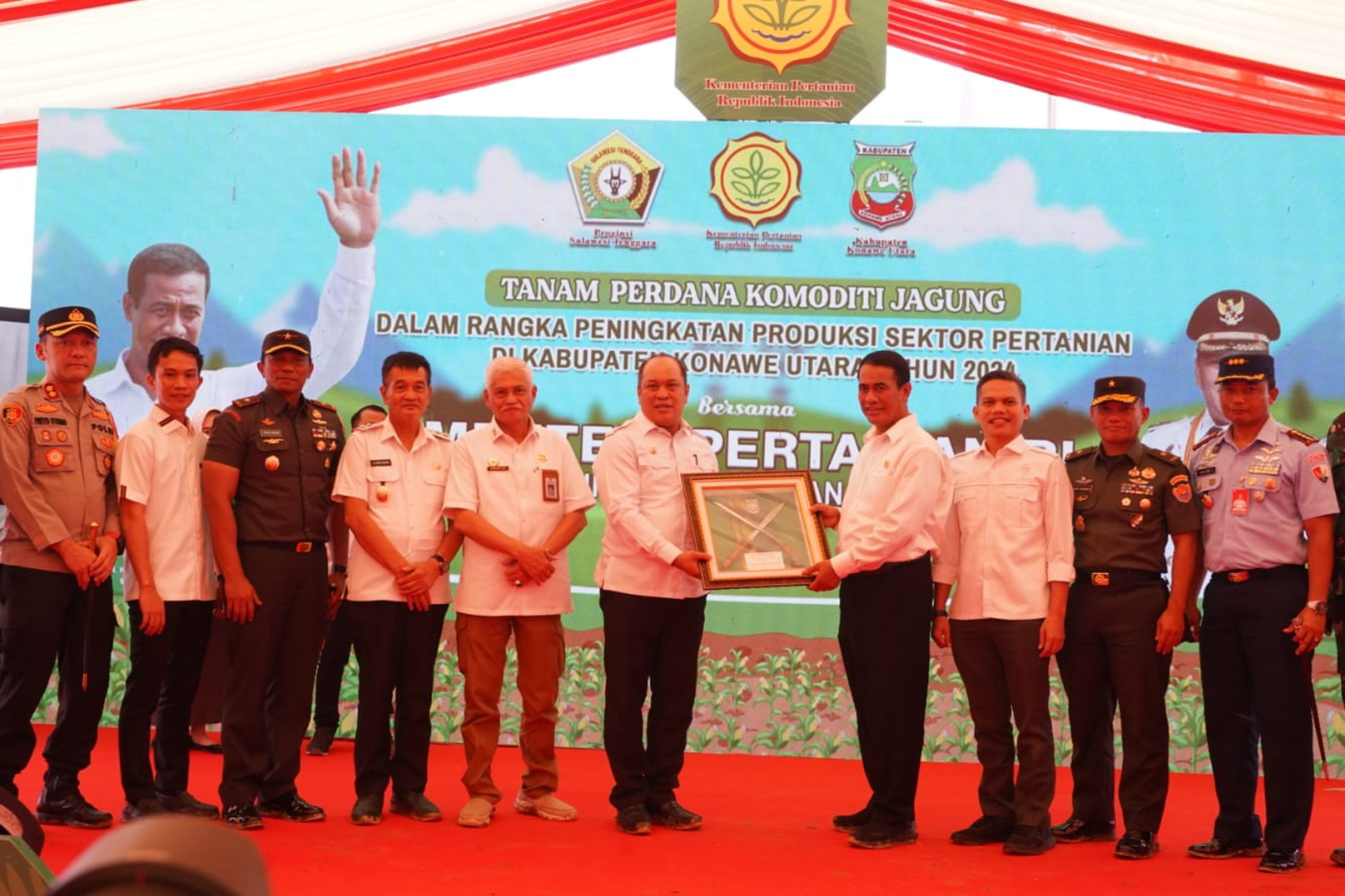 Dalam Rangka Meningkatkan Komoditi jagung, Konut Dapat Kunjungan Tamu Istimewa Mentri Pertanian RI Amran Sulaiman