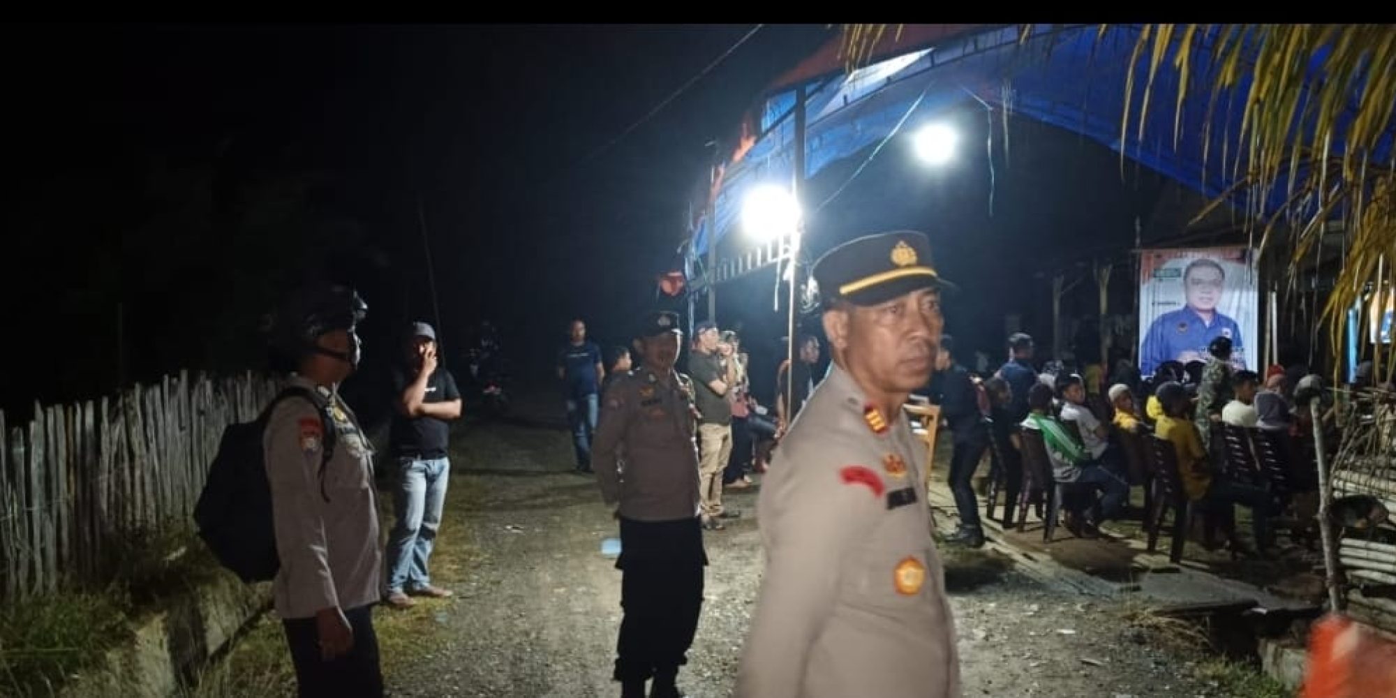 Polres Konawe Utara Bersama jajaran Lakukan Pengamanan Kampanye Terbatas Caleg DPRD