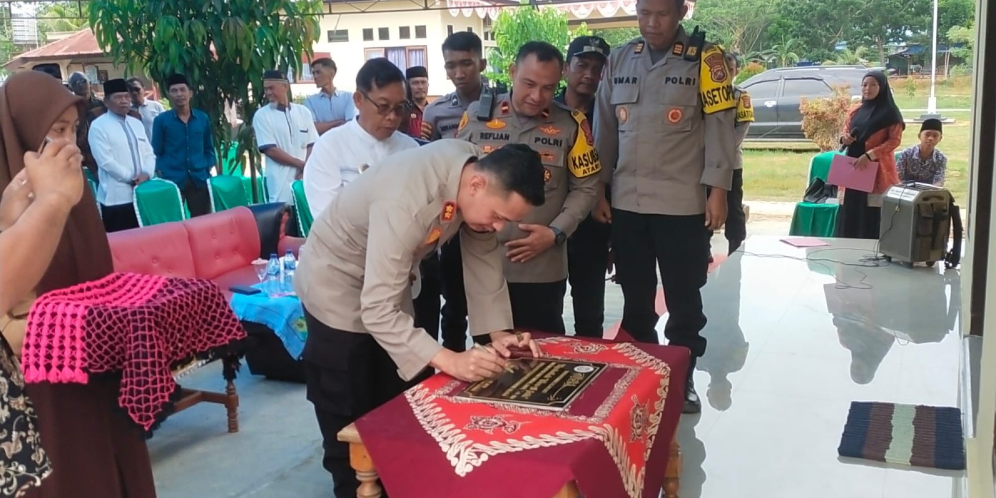 Resmikan Mushola Wira Al-Fatih Milik Polsek Atari Jaya Berikut Sambutan Kapolres Konsel AKBP Wisnu wibowo,SH, S.I.K, M.Si