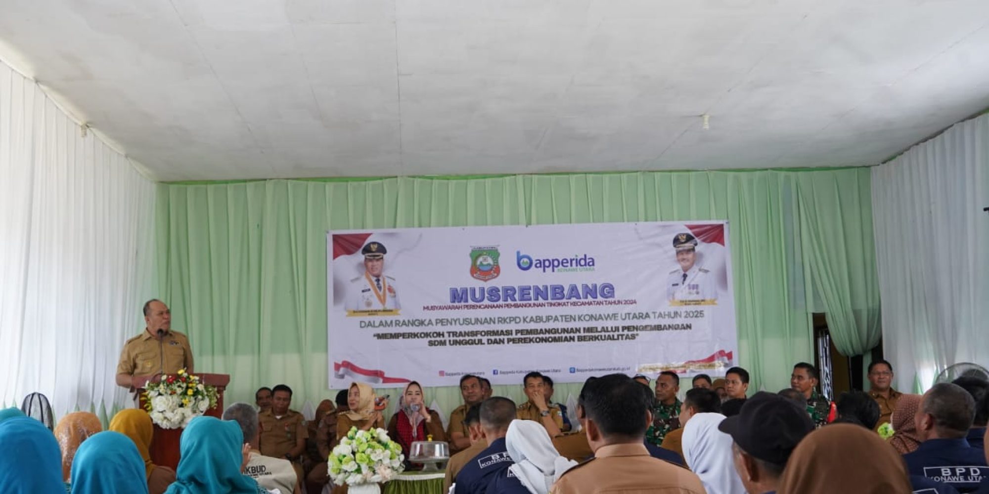 Bupati Konut Buka Musrenbang di Kecamatan Wawolesea