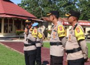 Pastikan Personel Siap PAM Pemungutan Suara Pemilu 2024, Kapolres Konsel Cek Kesiapan Personel