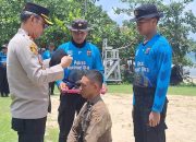 Sebanyak 22 Bintara Remaja, Menerima  Pembaretan Oleh Kapolres Konut, Penyematan Baret Diwakili Oleh Bripda Agam Pioneer