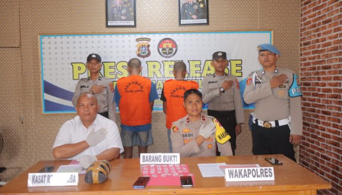 Dua Orang Warga Asal Tinanggea Berhasil di Amankan Satresnarkoba Polres Konsel Atas Dugaan Pengedaran Narkotika Jenis Sabu