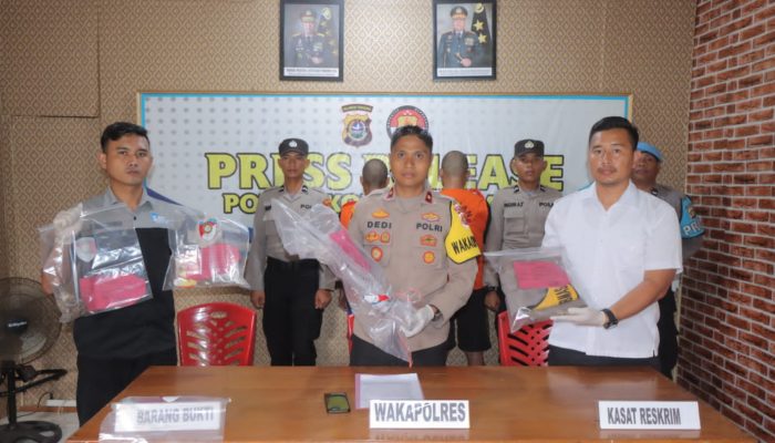 Diduga Mabuk Miras, Dua Pria Asal Tinanggea di Amankan Polres Konsel Usai Aniaya Anggota Polisi