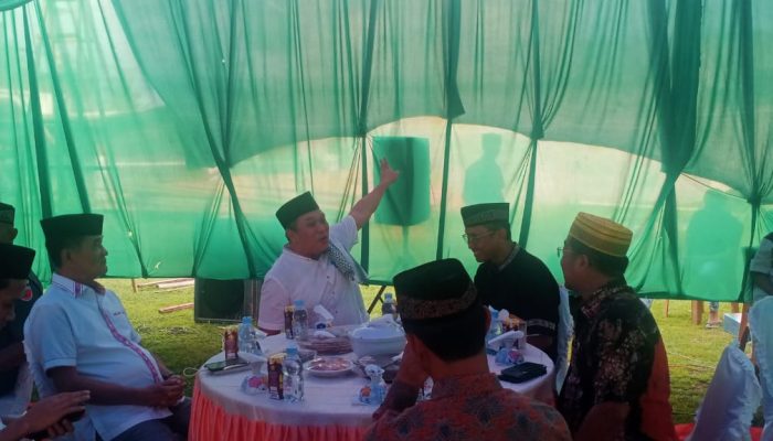 Pemda Konut  Bersinergi Bersama PT.Antam Tbk Berikan Santunan Sembako Pada Safari Ramadhan di Kecamatan Molawe