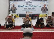 Bersama Jajaran Polres Konawe Utara Gelar Acara Khatam Al-Qur’an, Di Mesjid Miftahul Faidzin Kelurahan Wanggudu