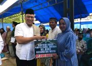 Ruksamin Salurkan Bantuan Sembako Dan Dana Pembangunan Mesjid , Serta Janji Tunjangan Bulanan Untuk Lansia