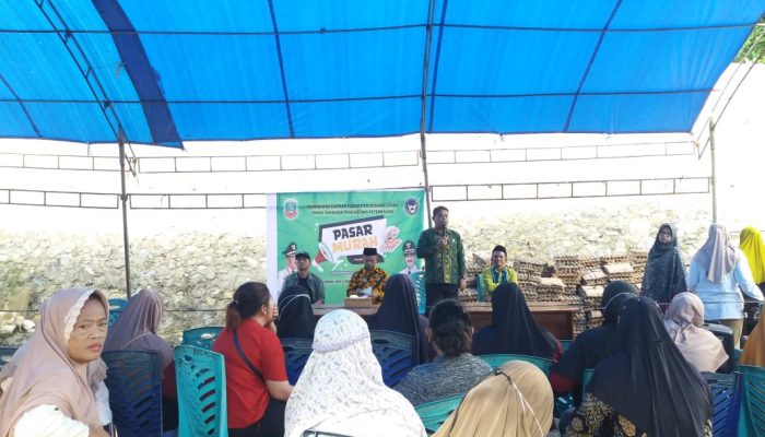 Peduli Terhadap Kebutuhan Masyarakat Dinas Tanaman Pangan Dan Peternakan Konut Gelar Pasar Pangan Murah di Kecamatan Lasolo