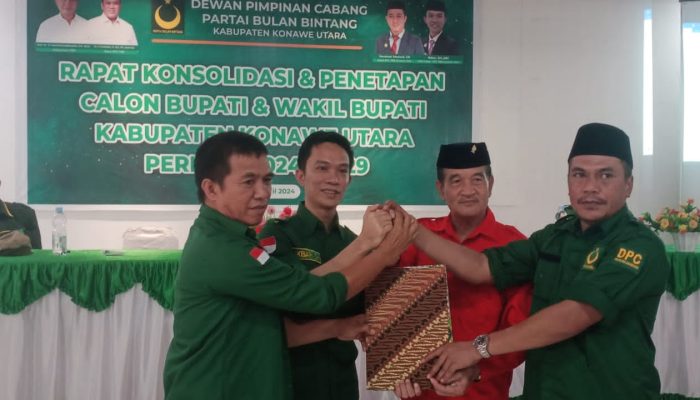 PBB Resmi  Mengusung Ikbar – Abuhaera Sebagai Calon Bupati Konut Periode 2024-2029