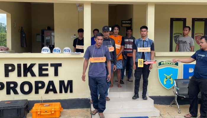 Polres Konawe Utara Gelar Rekonstruksi Tindak Pidana Pembunuhan Yang Terjadi Di Desa Toreo