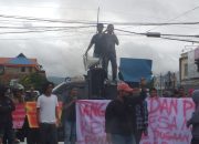 Demo Aktivis di Mapolda Sultra, Usut Dugaan Ijazah Palsu Oknum Kades Marombo Pantai Kabupaten Konawe Utara