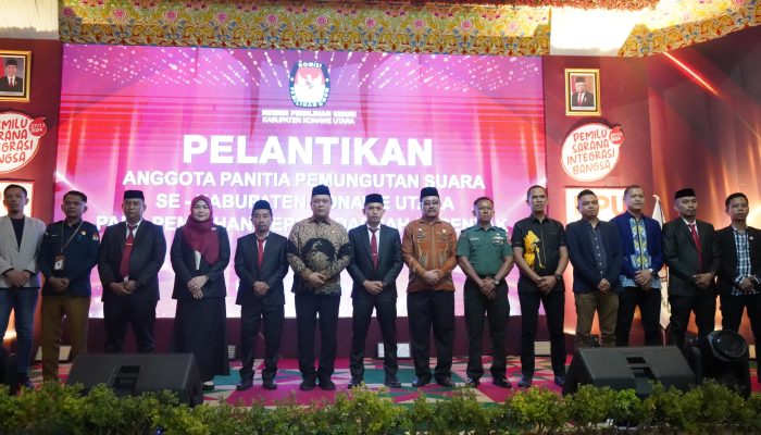 KPU Konut Resmi Lantik 510 Anggota PPS se- Kabupaten Konawe Utara Pada Pilkada 2024