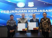 Majukan Dunia Pendidikan, Bupati Ruksamin Teken Perjanjian Kerja Sama Dengan Pascasarjana Unair Surabaya
