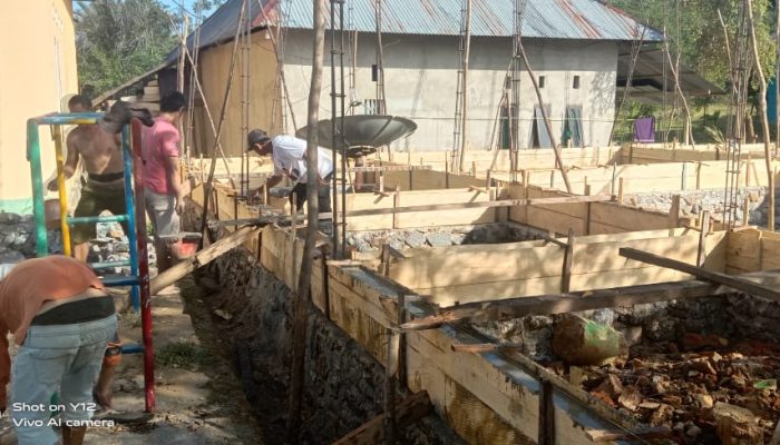 Wujudkan Pelayanan Yang Maksimal, Pemdes Angata Bangun Gedung Sanggar Seni Melalui Anggaran DD Tahun 2024