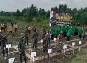 Koramil 1417-08/Mandonga Gelar Karya Bakti Penghijauan Alam Dengan Penanaman 500 Bibit Pohon