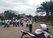Polres Konut Kerahkan 48 Personil Kawal Kegiatan KPU Run