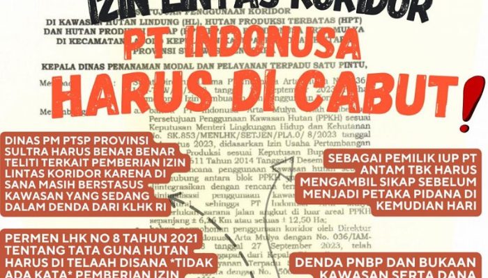 Pemberian Beasiswa Kepada Mahasiswa Desa Morombo, P3D : Namun Tidak Menutupi Dugaan Pelanggaran Hukum PT Indonusa
