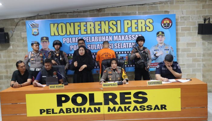 Dipicu Motif Cemburu, Polres Pelabuhan Makassar Amankan Pelaku Penganiayaan Berujung Maut