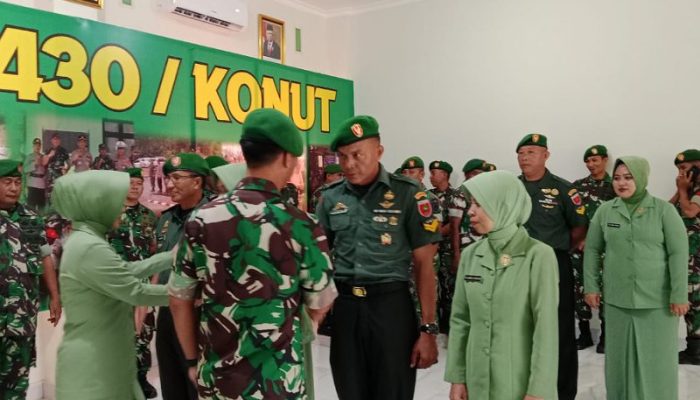 Pimpin Langsung Upacara Kenaikan Pangkat, Ini Pesan Dandim 1430/Konawe Utara