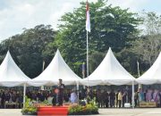 Danrem 143/HO/Pimpin Upacara Puncak Peringatan HUT TNI Ke-79 Di Prov.Sultra