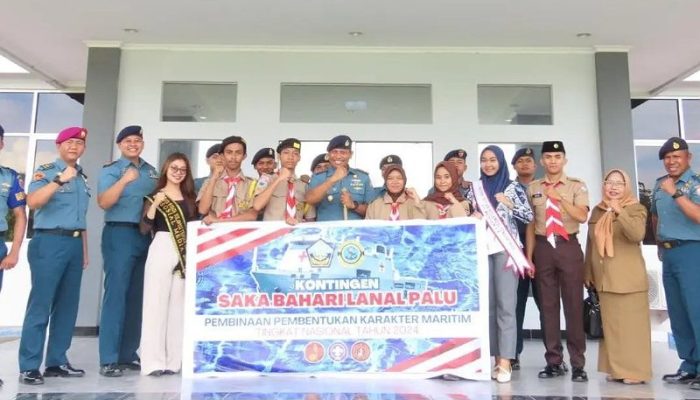 Komandan Lanal Palu, Melepas Perwakilan Saka Bahari Lanal Palu di event Saka Bahari Nasional