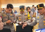 Kapolres Pelabuhan Makassar Dampingi Kapolda Sulsel dalam Pemantauan Arus Mudik Lewat Zoom Meeting Nasional