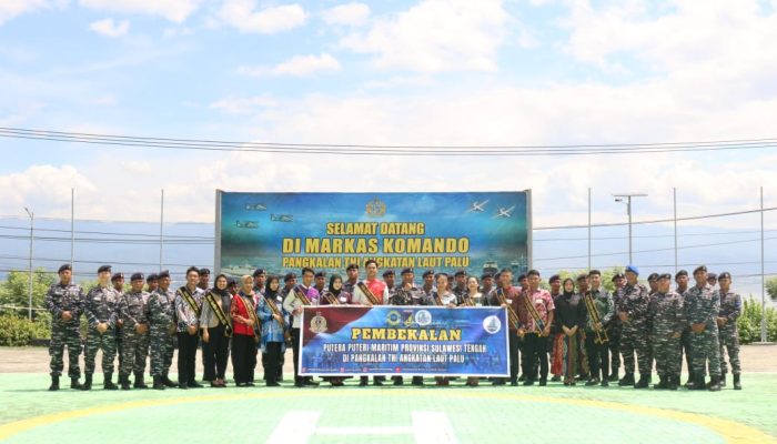 Komandan Lanal Palu Menutup Acara Pembekalan Finalis Putera Puteri Maritim Sulawesi Tengah Tahun 2024