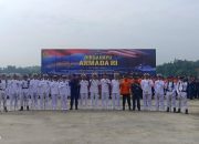 Lanal Kendari Melaksanakan Upacara Hari Armada 2024 yang Ke-79 Di Dermaga Sultan Murhum Mako Lanal Kendari