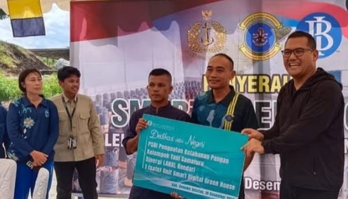 Serah Terima Smart Green House Lanal Kendari Oleh Bank BI Sultra