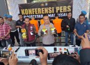 Polrestabes Makassar Ungkap Sindikat Peredaran Sabu Jaringan Internasional, 3 Orang di Amankan