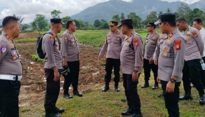 AKBP Safi’i Nafsikin Pimpin Pengecekan Lahan Program Ketahanan Pangan Untuk Kemandirian Masyarakat